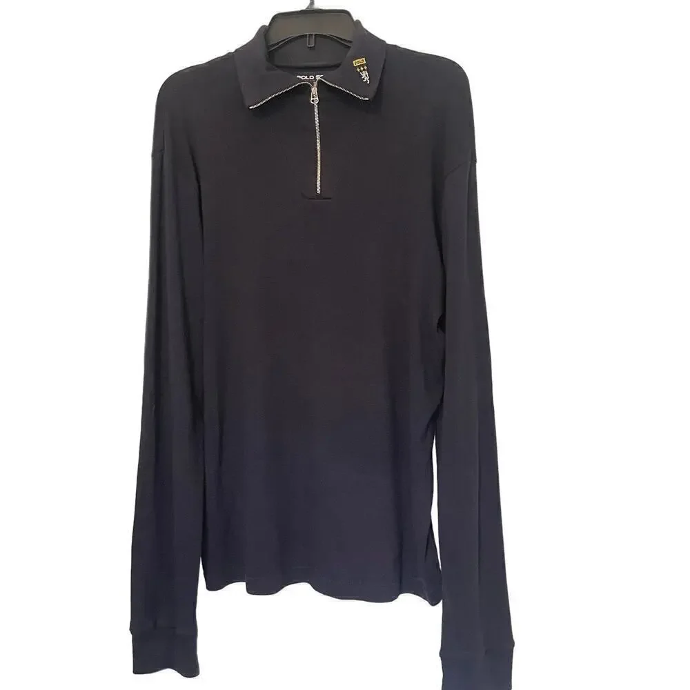 Ralph Lauren Polo Sport Men's Zipper Turtleneck Long Sleeves Shirt Size Large